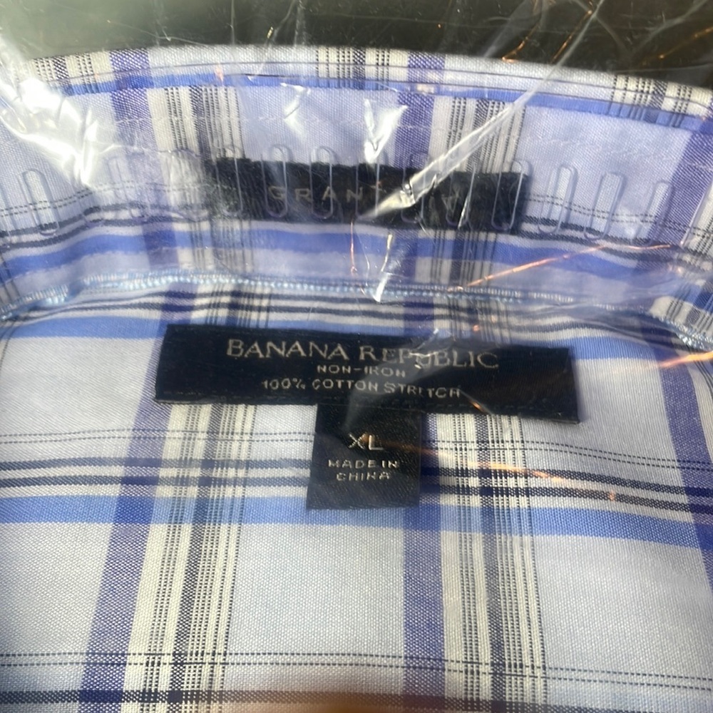 Banana republic NWT XL grant fit shirt 100% cotton